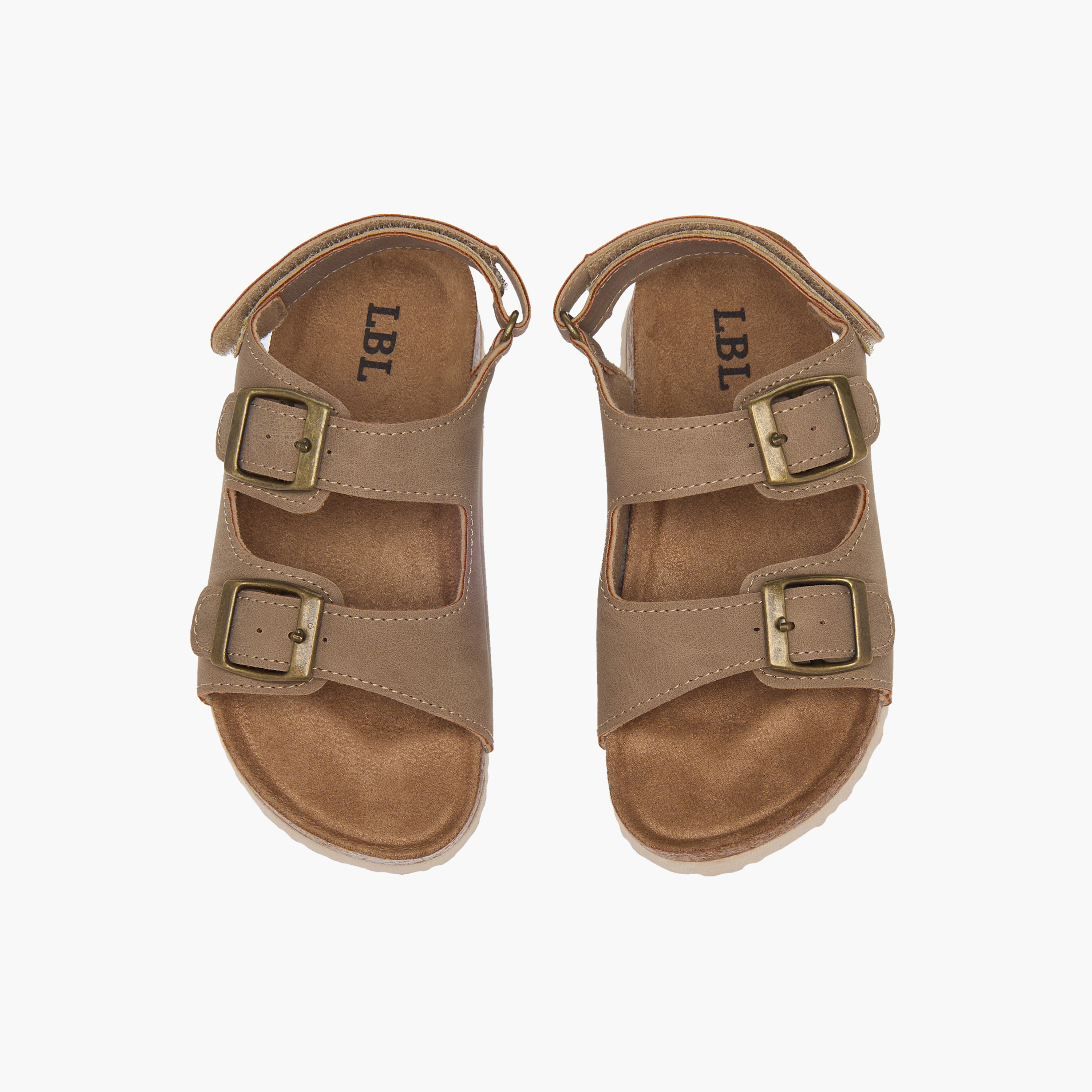 LBL by Shoexpress Buckle Detail Sandals with Hook and Loop Closure-boys-shoes-sandals-image-1