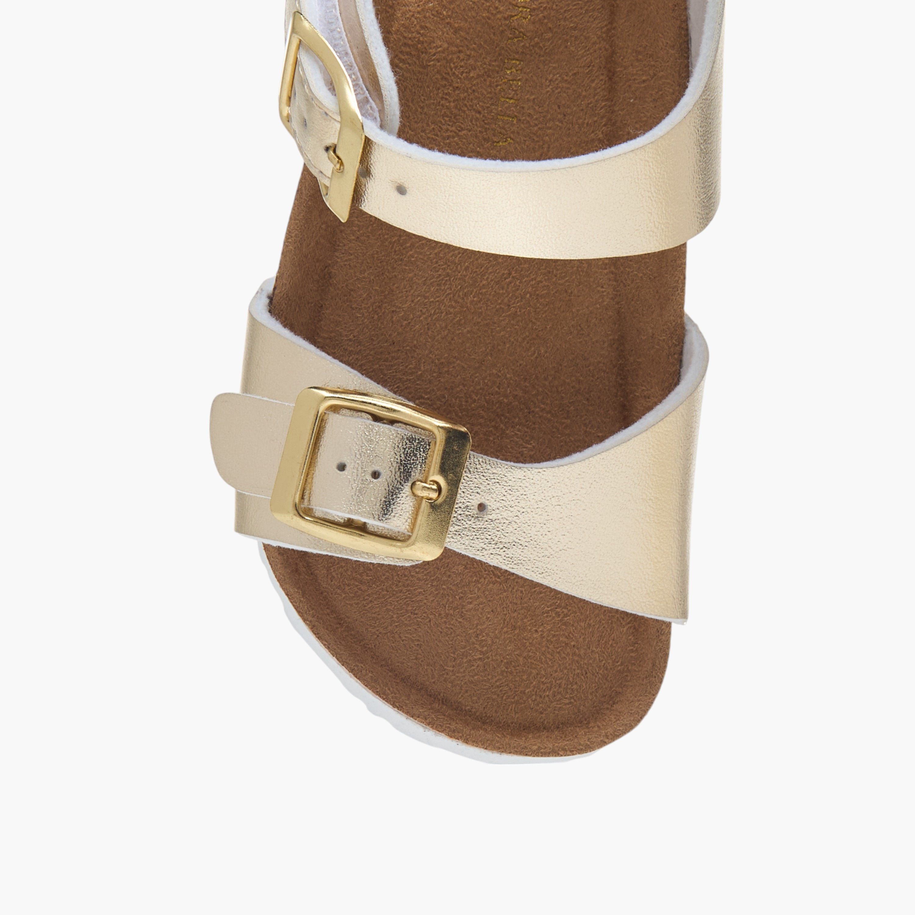 Flora Bella Solid Sandals with Hook and Loop Closure-girls-shoes-sandals-image-3