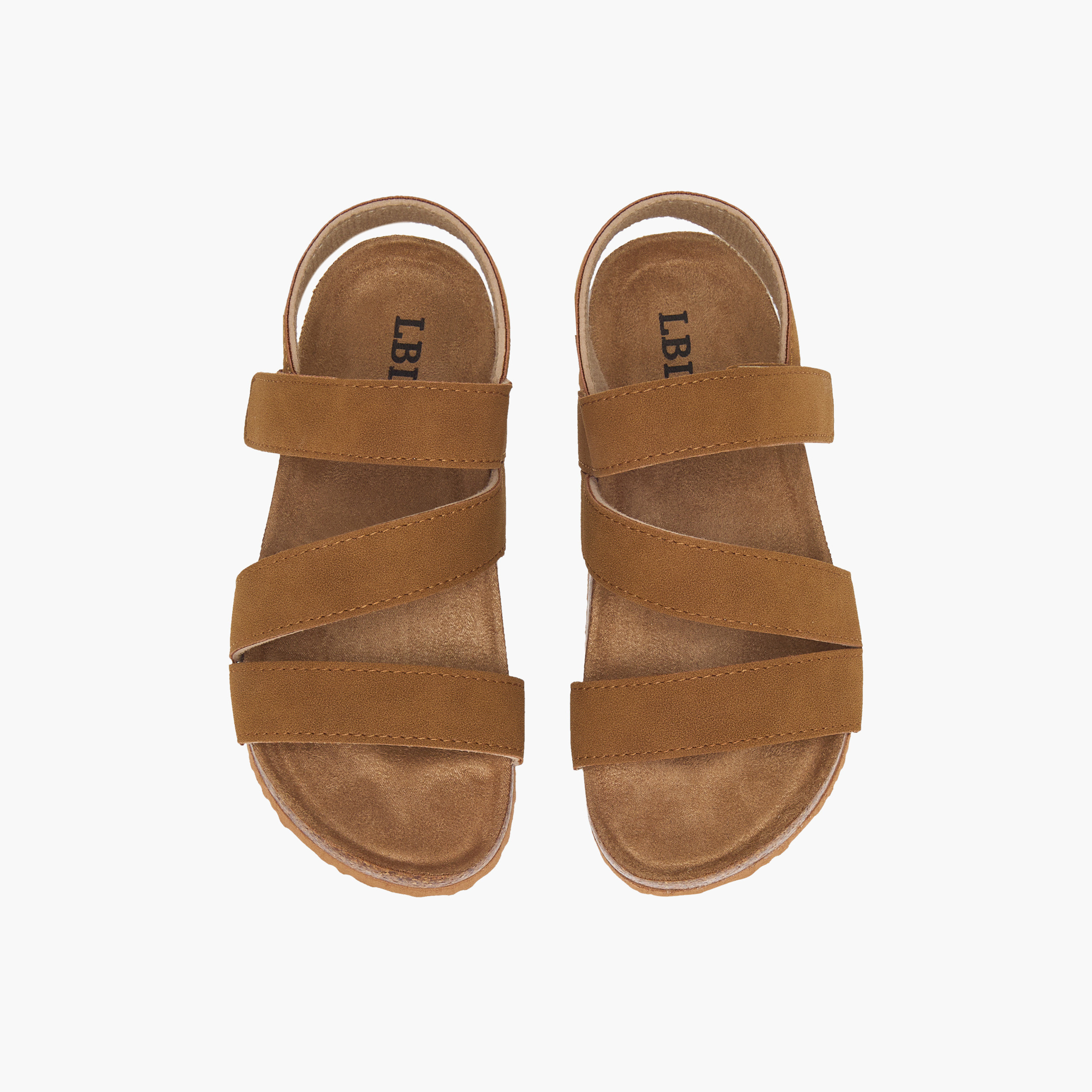 LBL by Shoexpress Stitch Detail Sandals with Hook and Loop Closure-boys-shoes-sandals-image-1