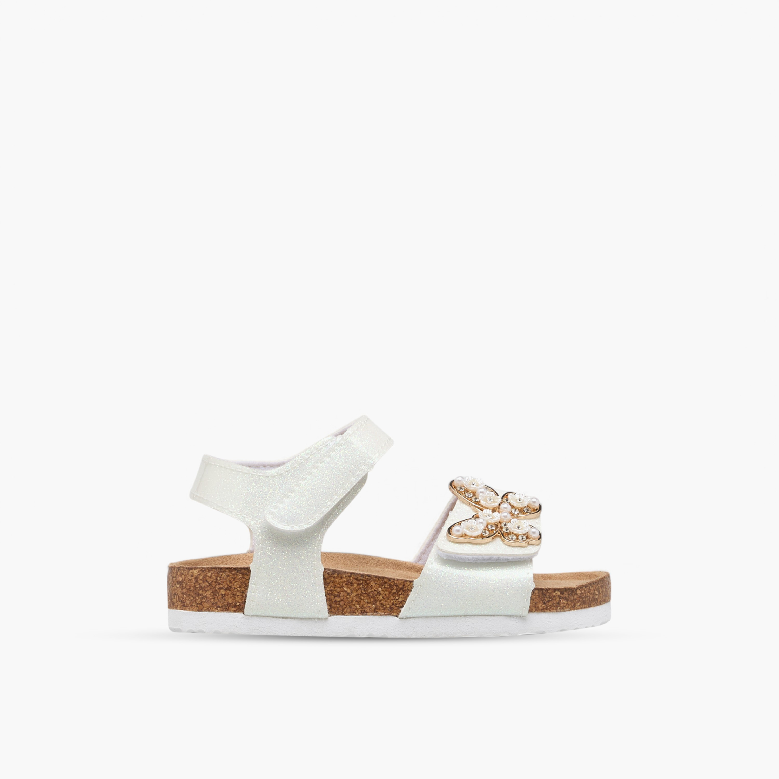 Flora Bella Butterfly Accent Sandals with Hook and Loop Closure-girls-shoes-sandals-image-2
