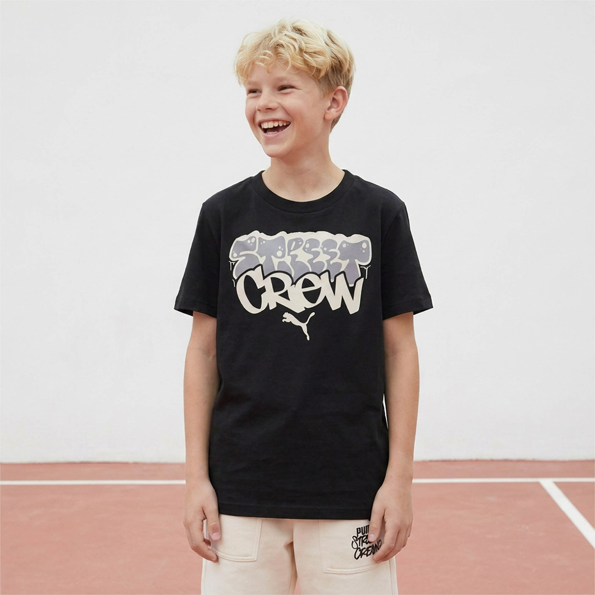 تيشيرت بياقة ضيقة وأكمام قصيرة وطبعات سونيك-boys-clothing-tshirtsandpolos-image-1