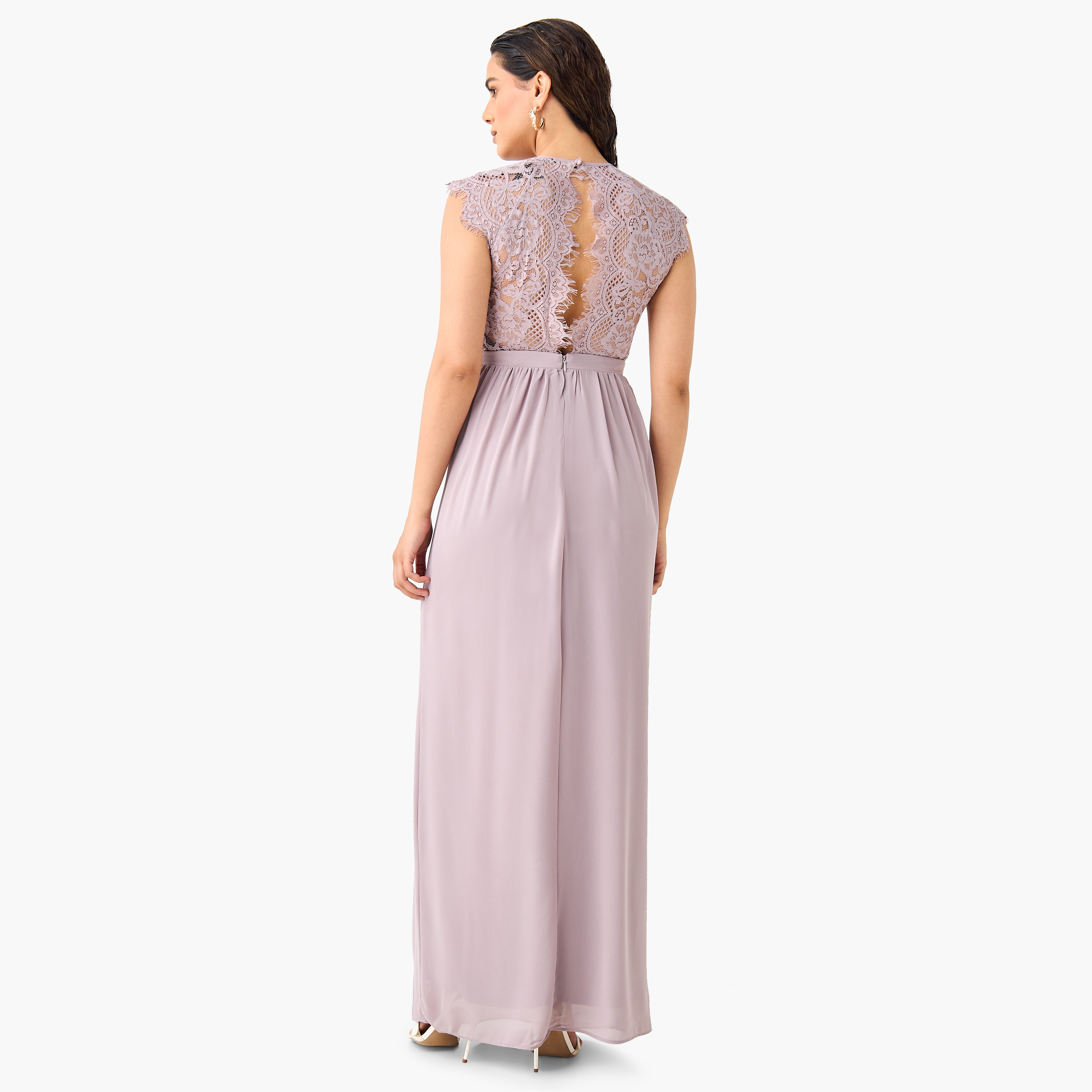 TFNC Lace Detail Sleeveless Dress with Slit-women-clothing-dresses-image-2