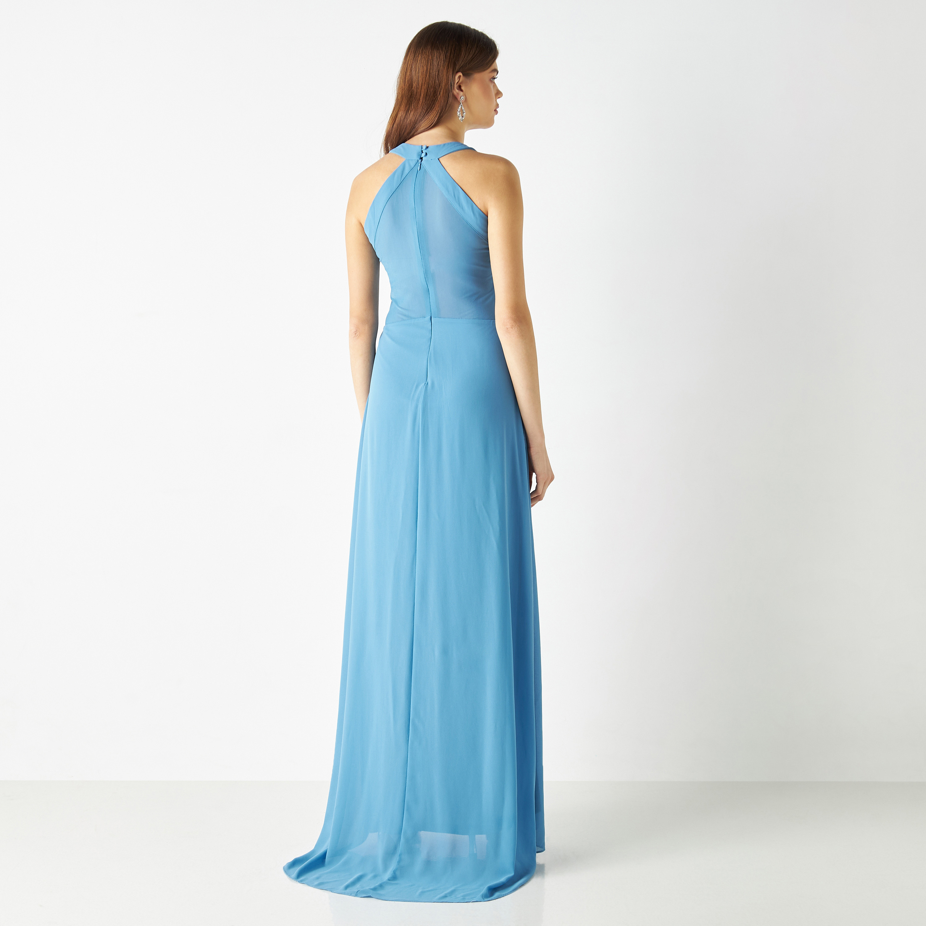 TFNC Plain Plunge Neck Maxi Dress-women-clothing-dresses-image-3