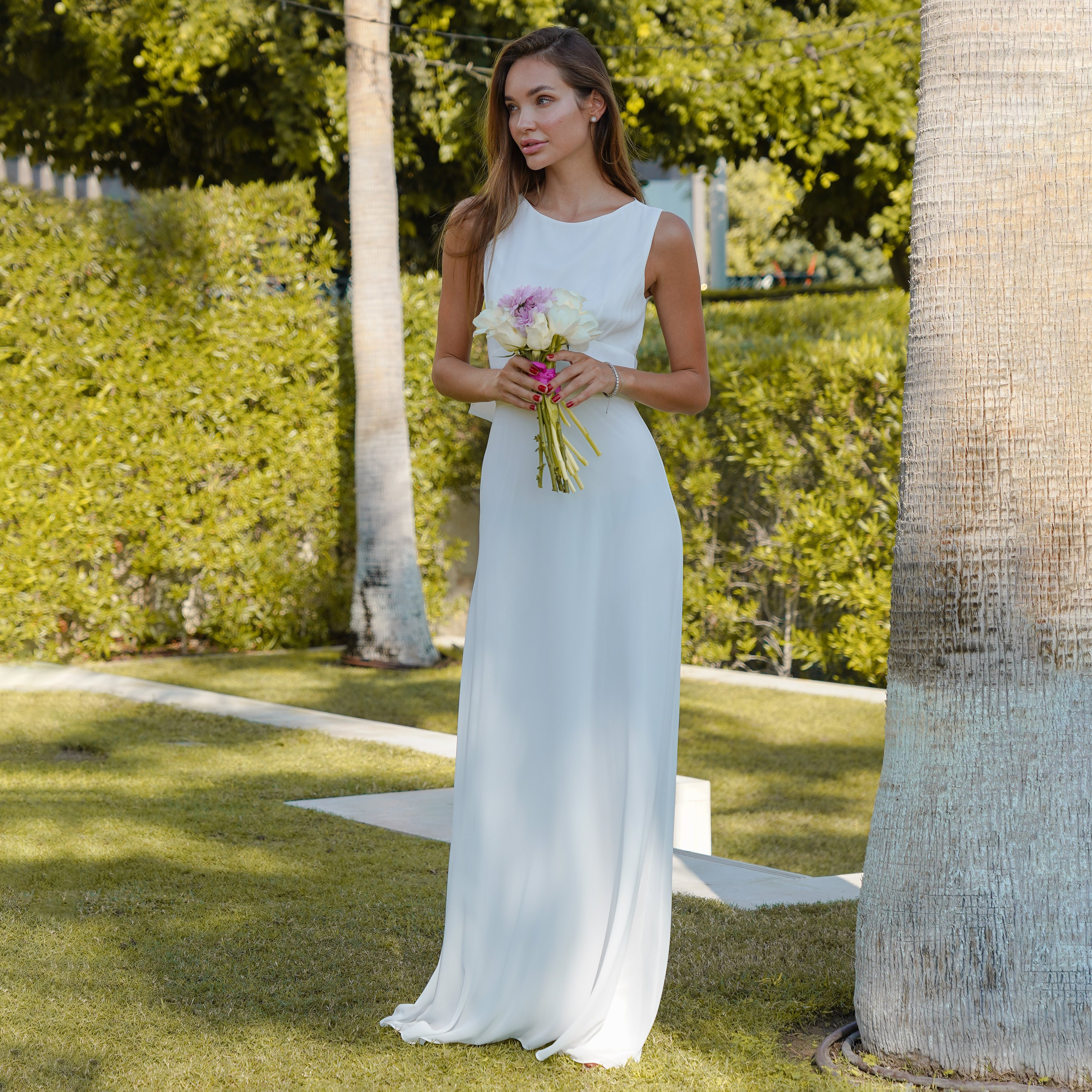  فستان ماكسي برقبة بوت سادة من تي اف ان سي-women-clothing-dresses-image-1