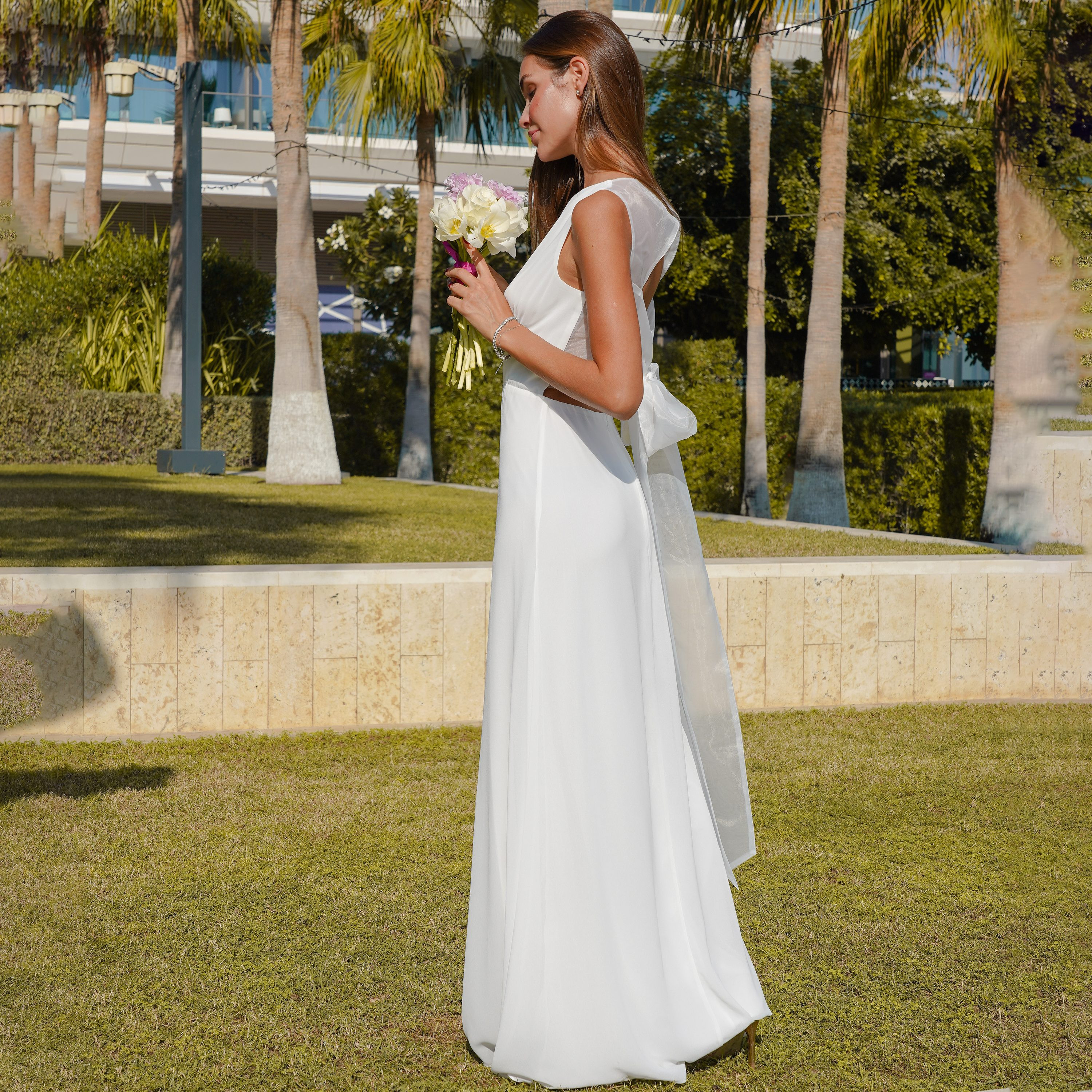  فستان ماكسي برقبة بوت سادة من تي اف ان سي-women-clothing-dresses-image-2