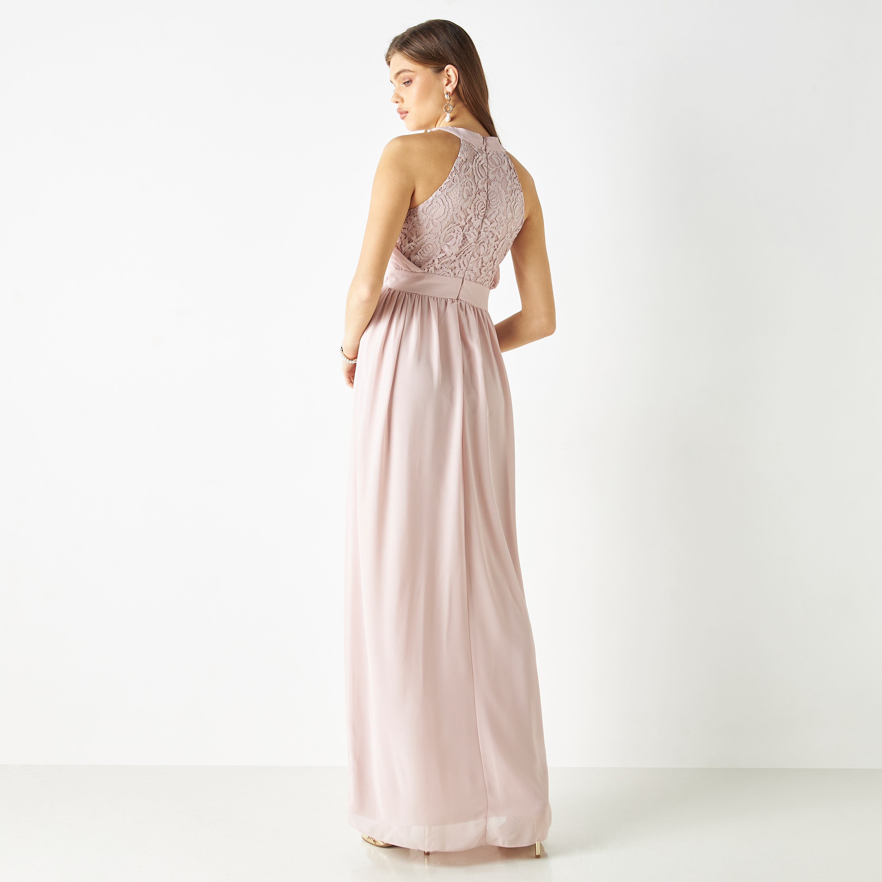  فستان ماكسي برقبة ھالتر مع دانتيل برباط من تي اف ان سي-women-clothing-dresses-image-3