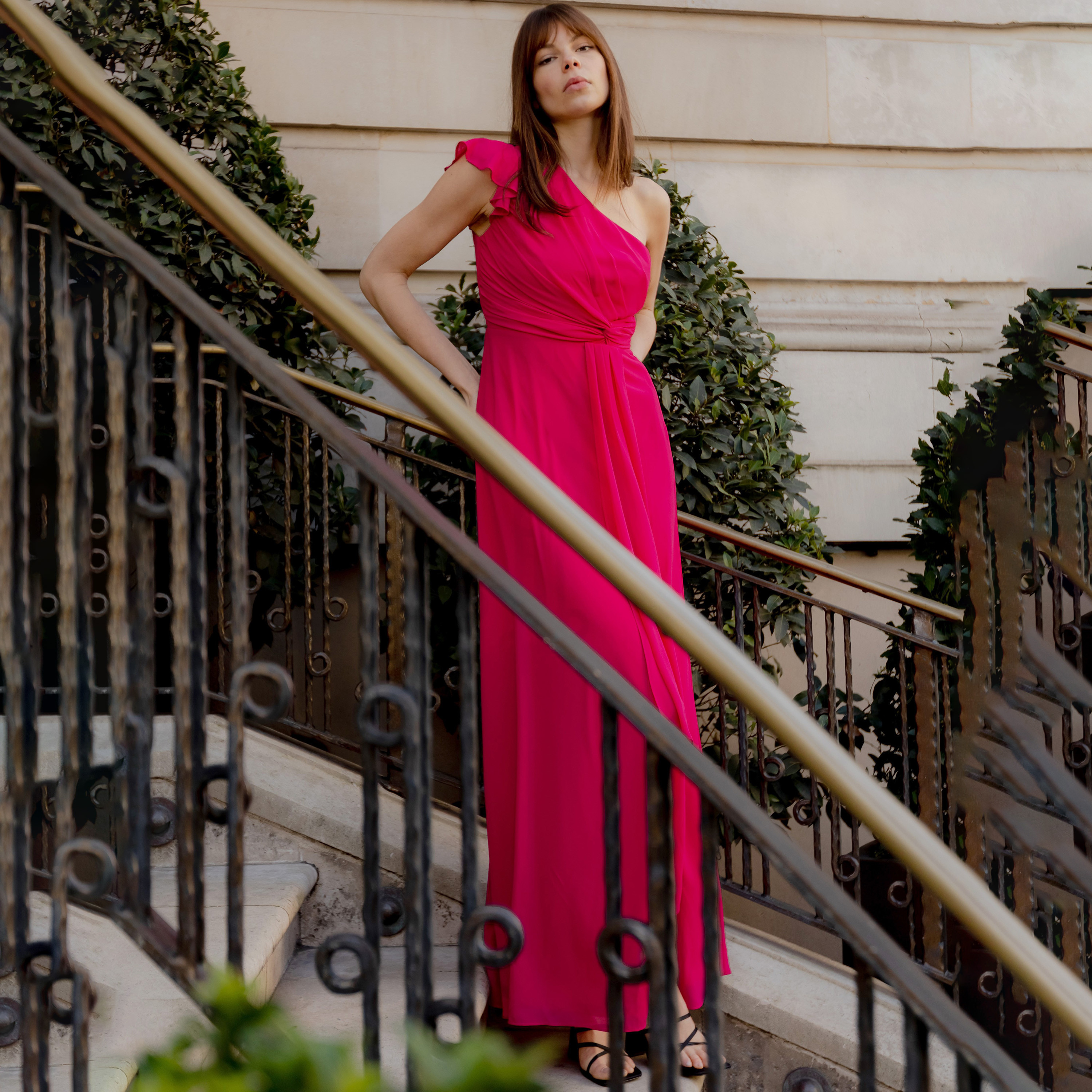 TFNC Plain One Shoulder Pleated Maxi Dress-women-clothing-dresses-image-2