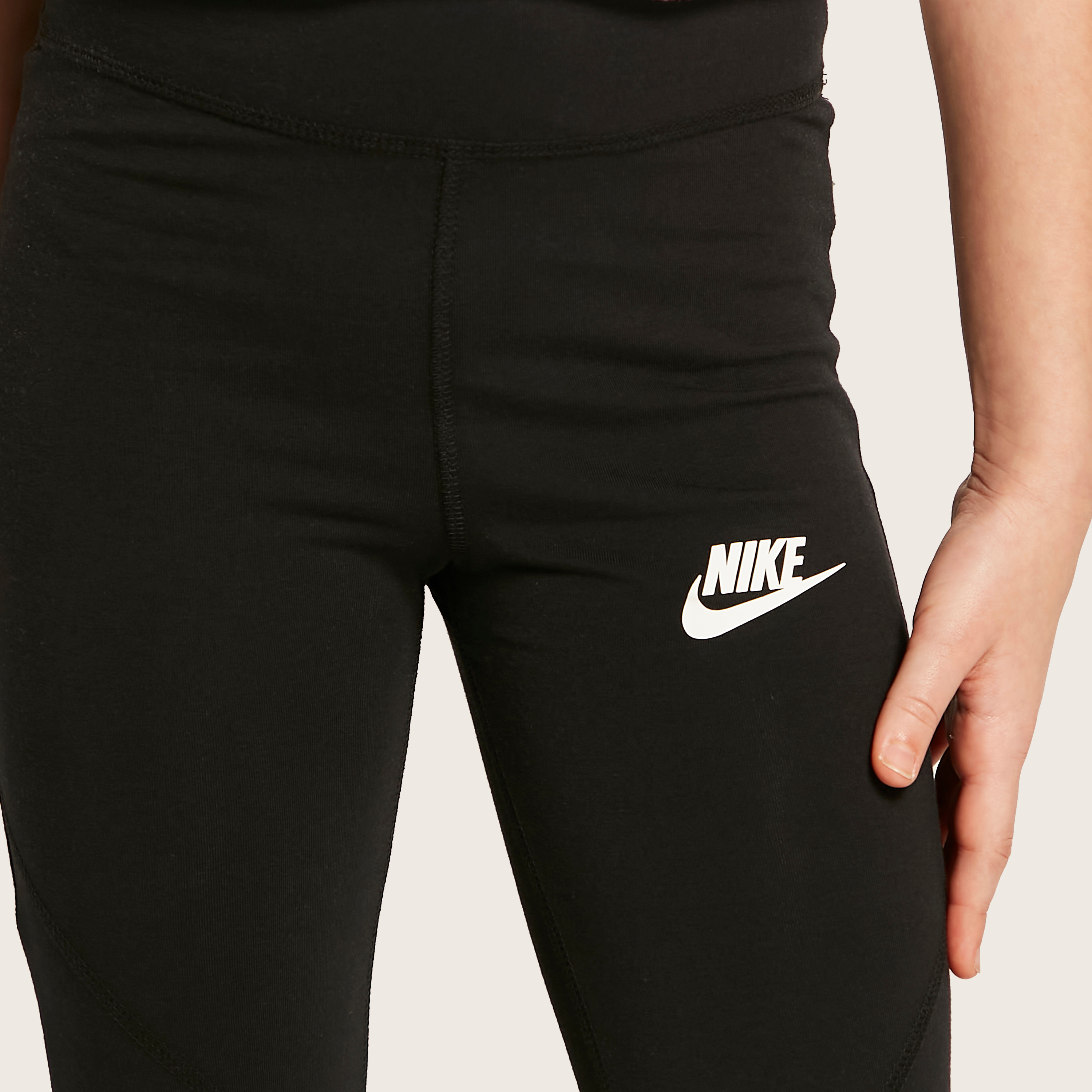 Buy Nike Logo Print Leggings with Elasticated Waistband Online for Girls Centrepoint Oman