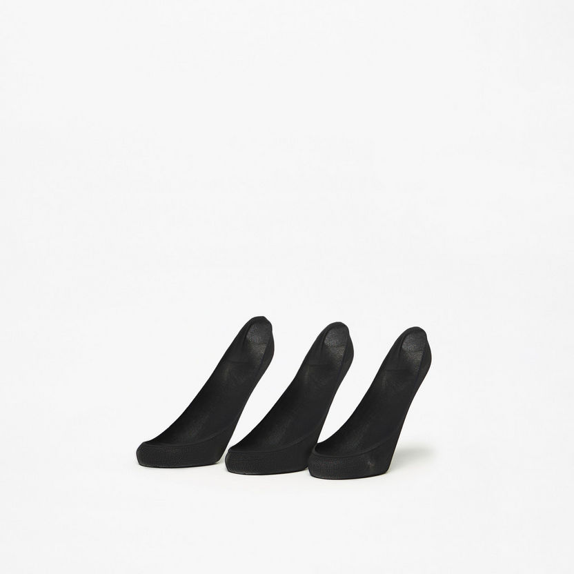 Celeste Solid No Show Socks - Set of 3-Women%27s Socks-image-0