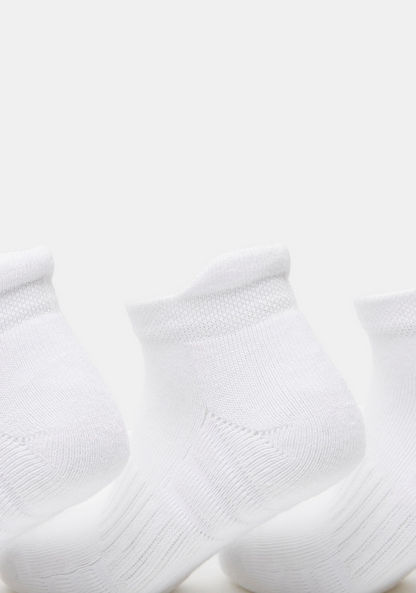 Dash Textured Ankle Length Sports Socks - Set of 3-Girl%27s Socks & Tights-image-1
