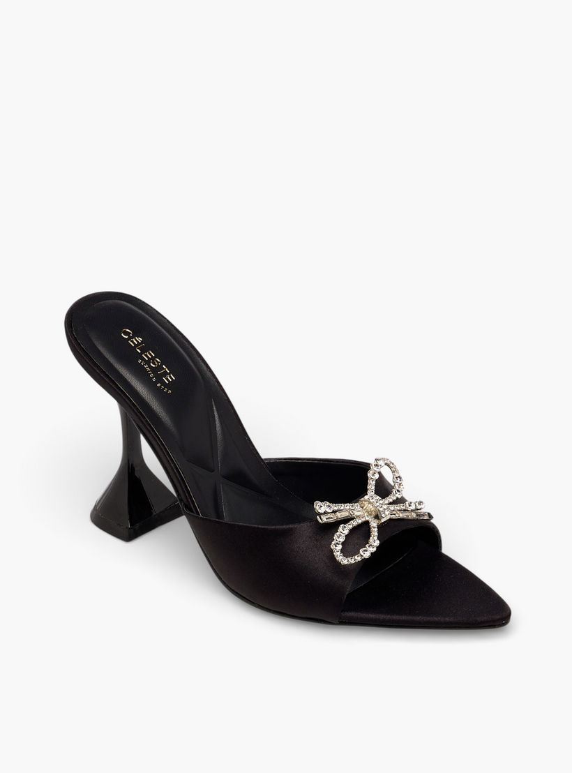 صندل بكعب مدبب وزينة فيونكة للنساء من سيليست-women-shoes-sandals-heeled-image-2