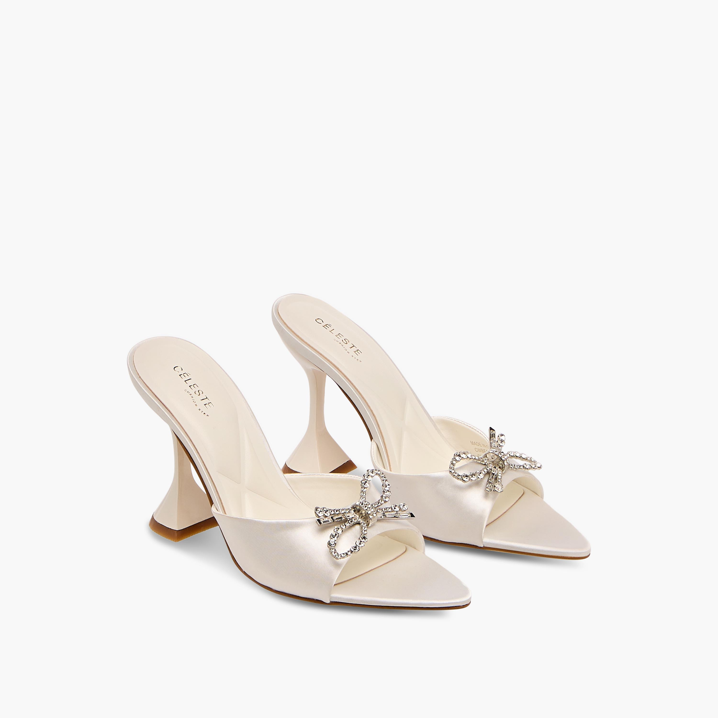 Celeste Women Bow Embellished Flared Heel Sandals-women-shoes-sandals-heeled-image-1