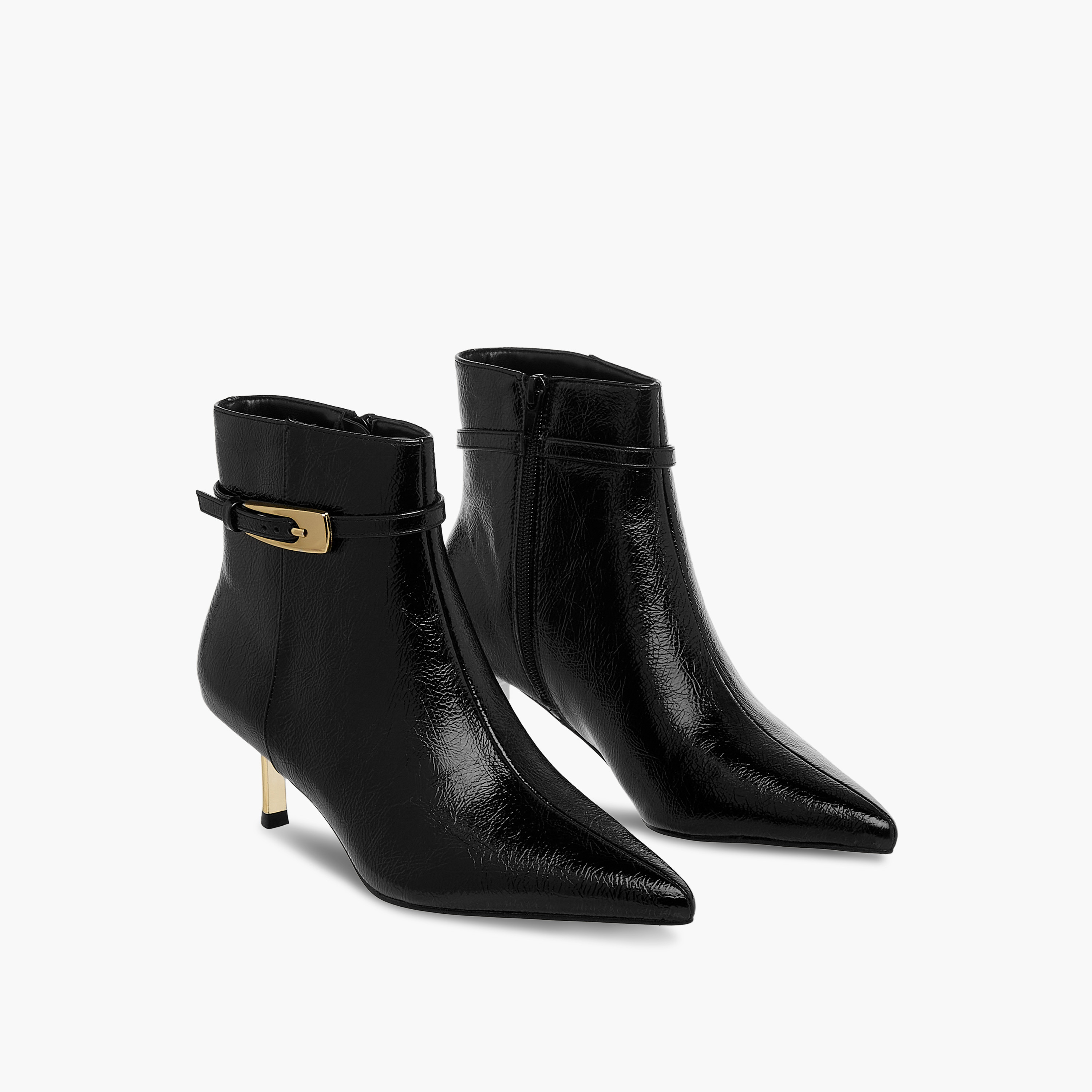 Celeste Women Buckle Detail Ankle Boots-women-shoes-boots-image-1