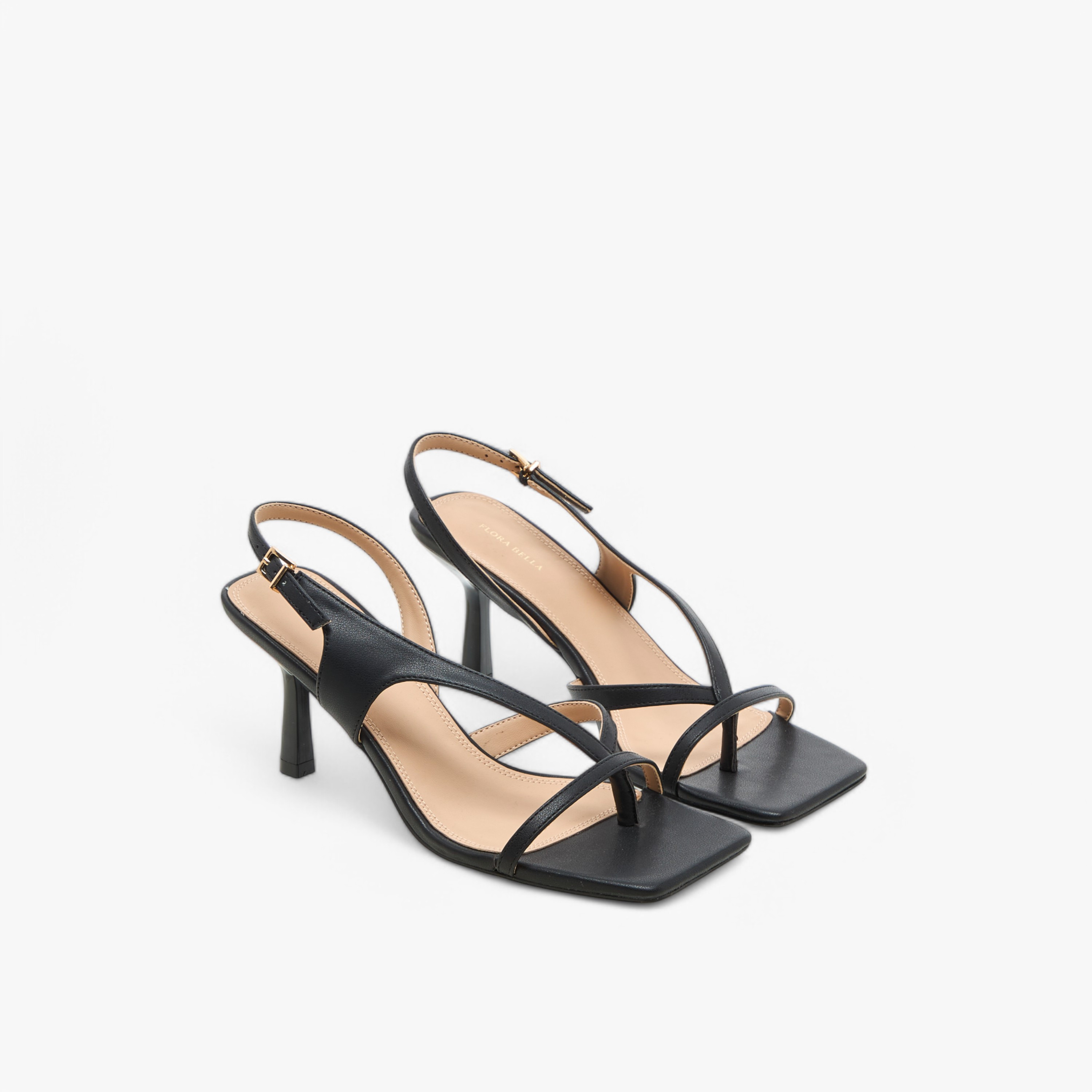 صندل بأحزمة متقاطعة وكعب عريض وإبزيم إغلاق من فلورا بيلا-women-shoes-sandals-heeled-image-1