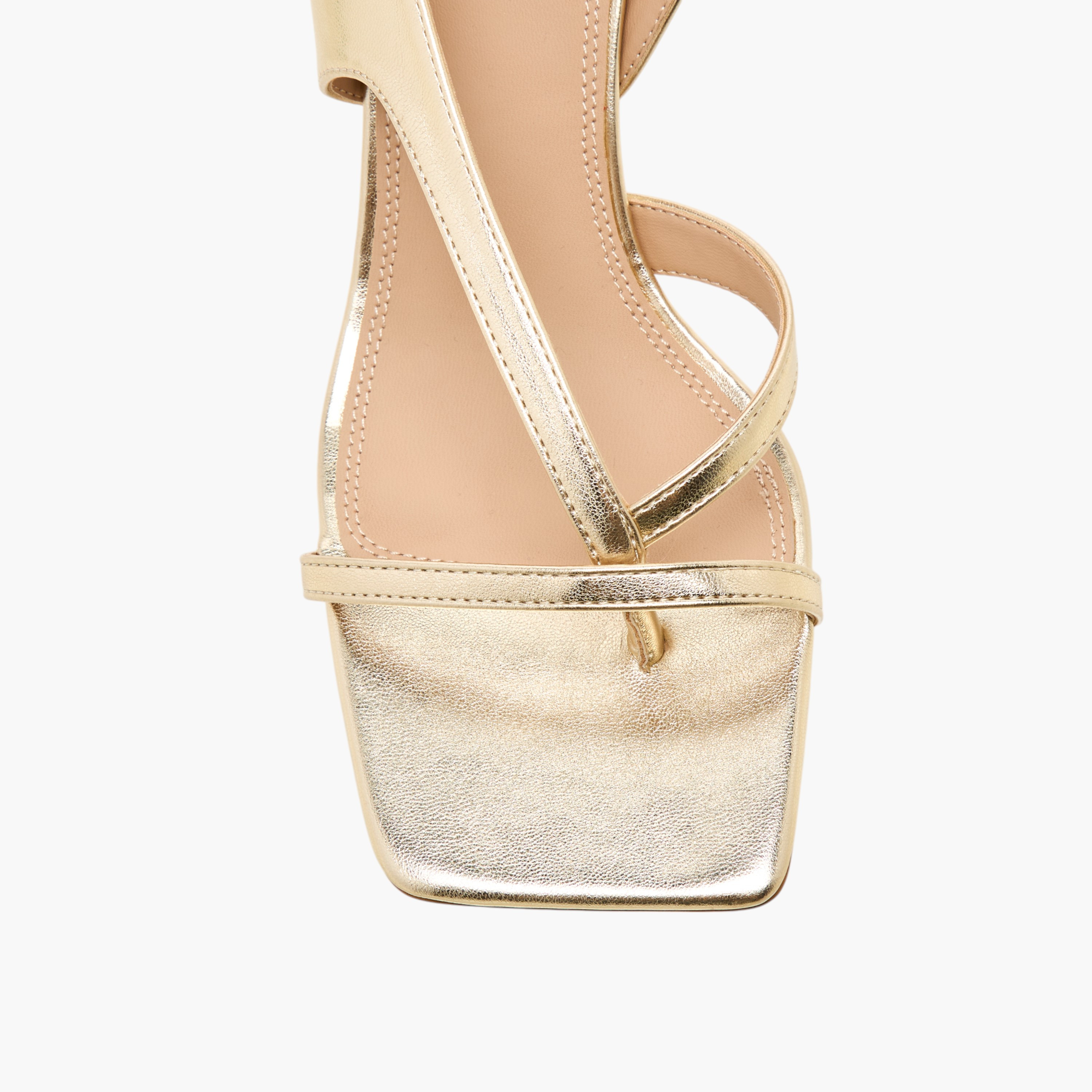Flora Bella Cross Strap Sandals with Flared Heel and Buckle Closure-women-shoes-sandals-heeled-image-4