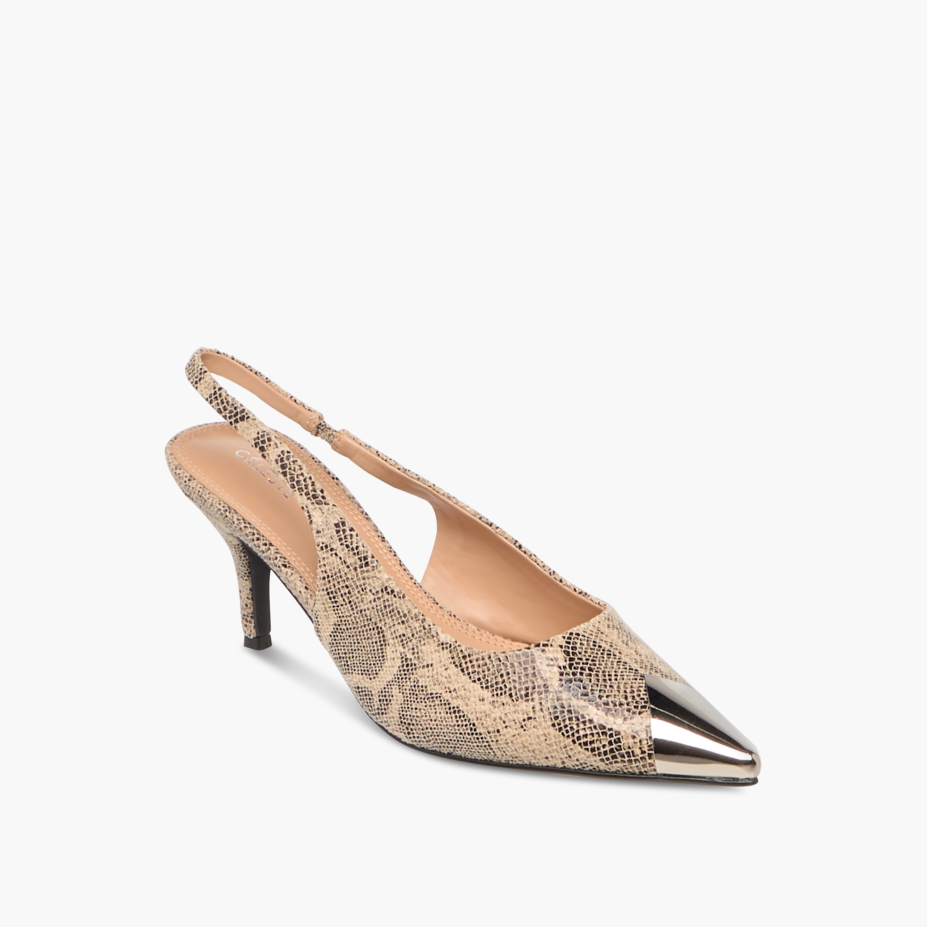 Celeste Women's Animal Print Slingback Shoes with Stiletto Heels-women-shoes-heels-image-2