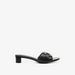Celeste Women's Open Toe Heeled Sandals with Metallic Accent-Women%27s Heel Sandals-thumbnail-1
