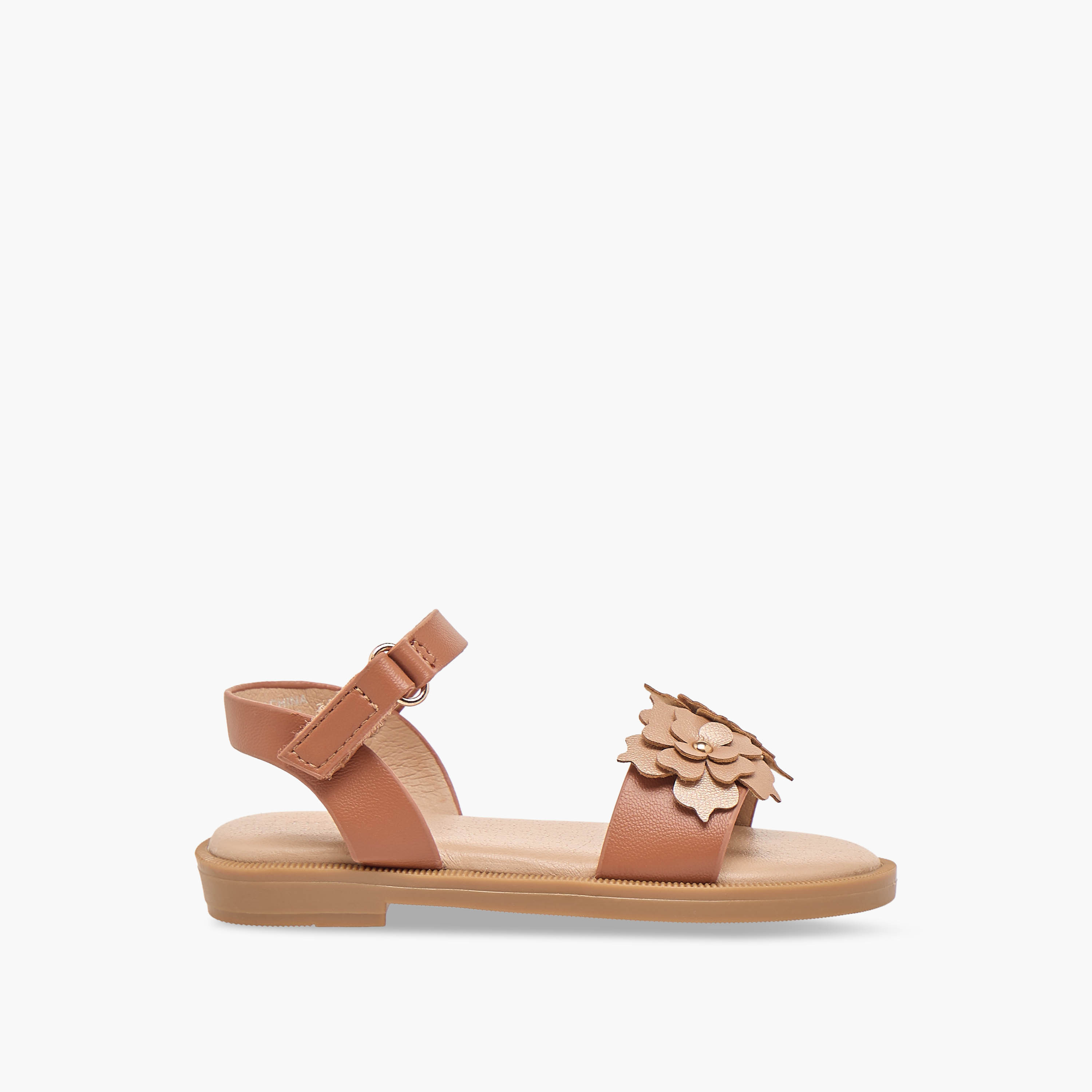 صندل بأحزمة وشريط إغلاق لاصق للبنات من فلورا بيلا-girls-shoes-sandals-image-3