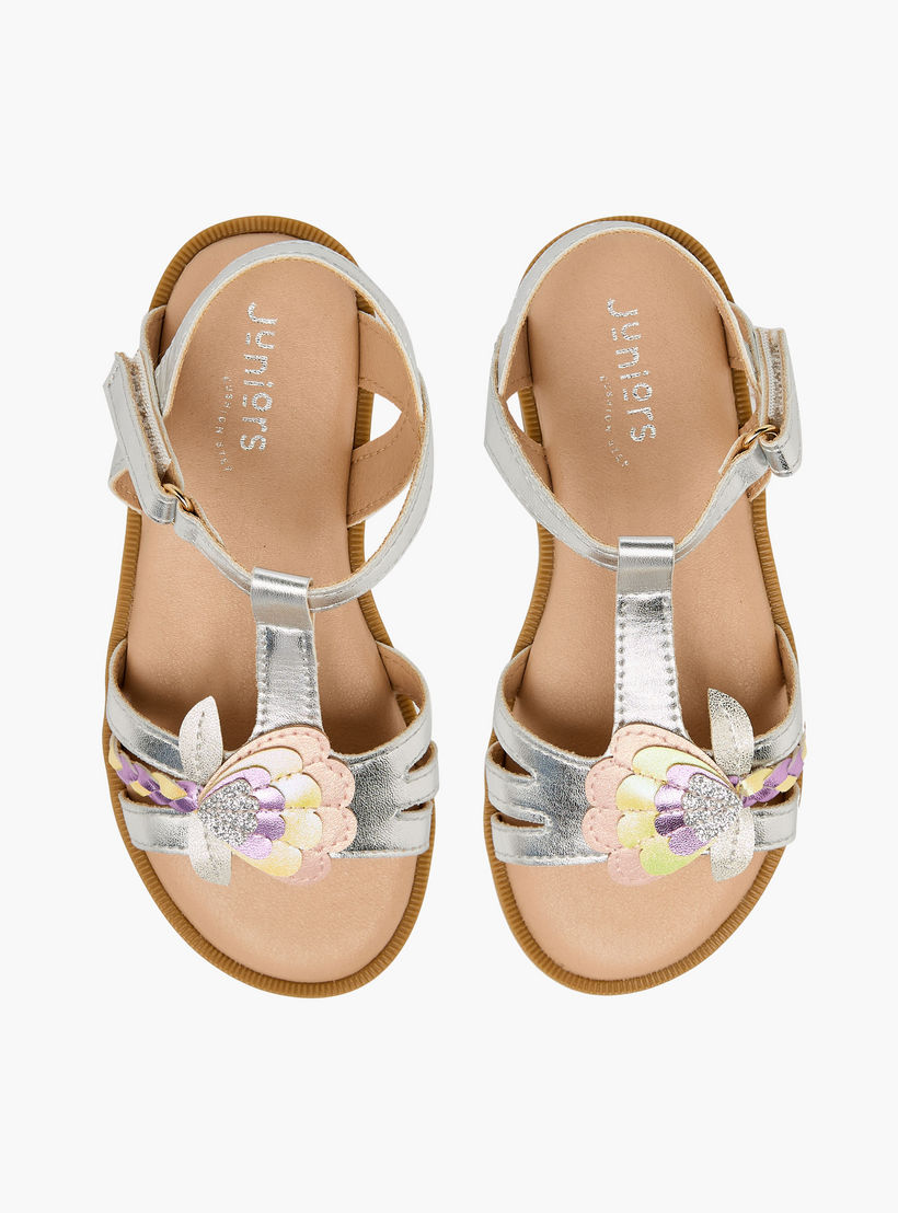 صندل بشريط إغلاق لاصق للبنات من جونيورز-girls-shoes-sandals-image-1