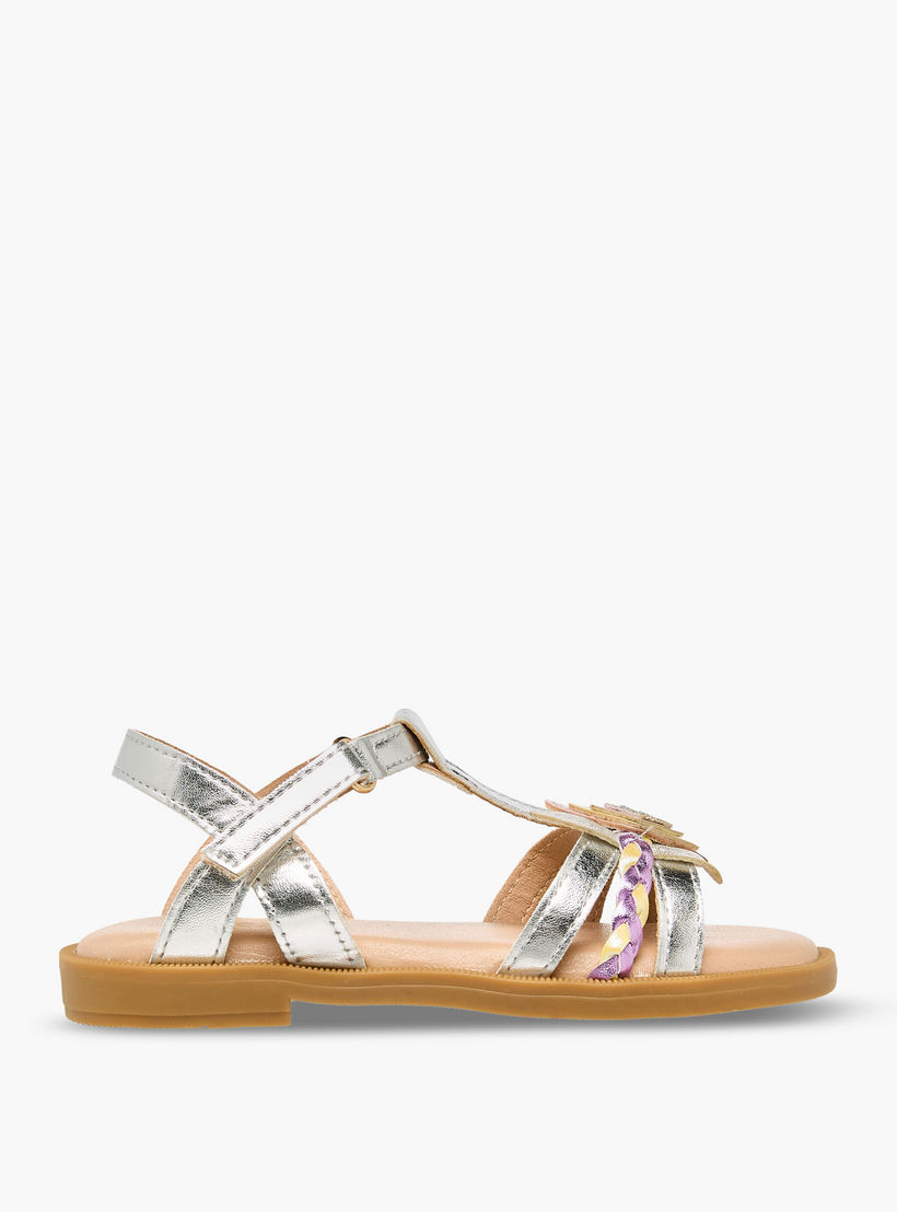 صندل بشريط إغلاق لاصق للبنات من جونيورز-girls-shoes-sandals-image-2