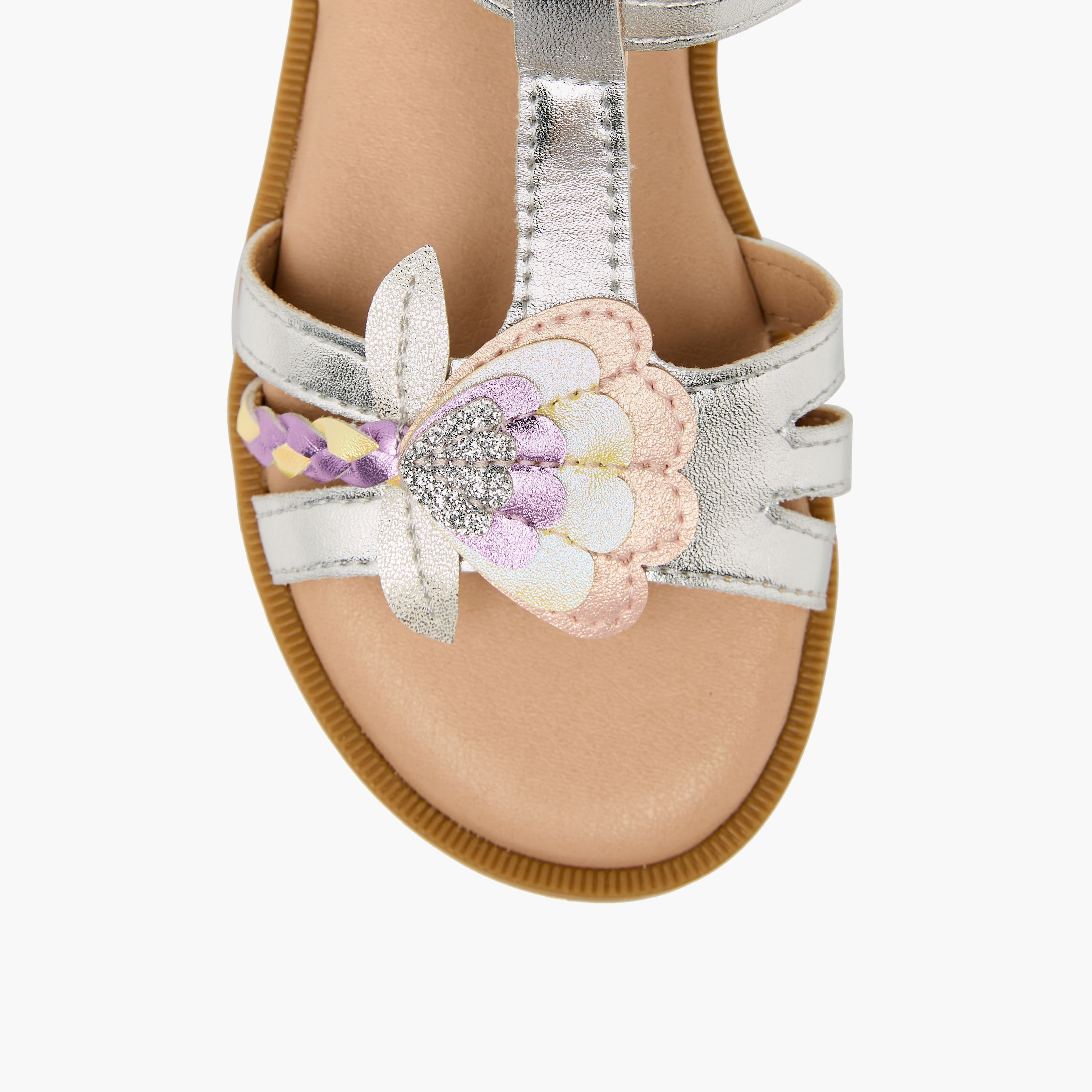 صندل بشريط إغلاق لاصق للبنات من جونيورز-girls-shoes-sandals-image-3