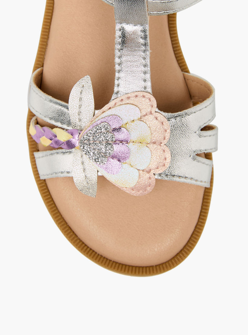 صندل بشريط إغلاق لاصق للبنات من جونيورز-girls-shoes-sandals-image-3