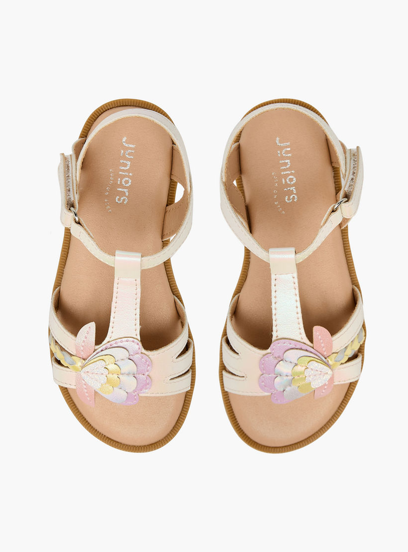 صندل بشريط إغلاق لاصق للبنات من جونيورز-girls-shoes-sandals-image-1