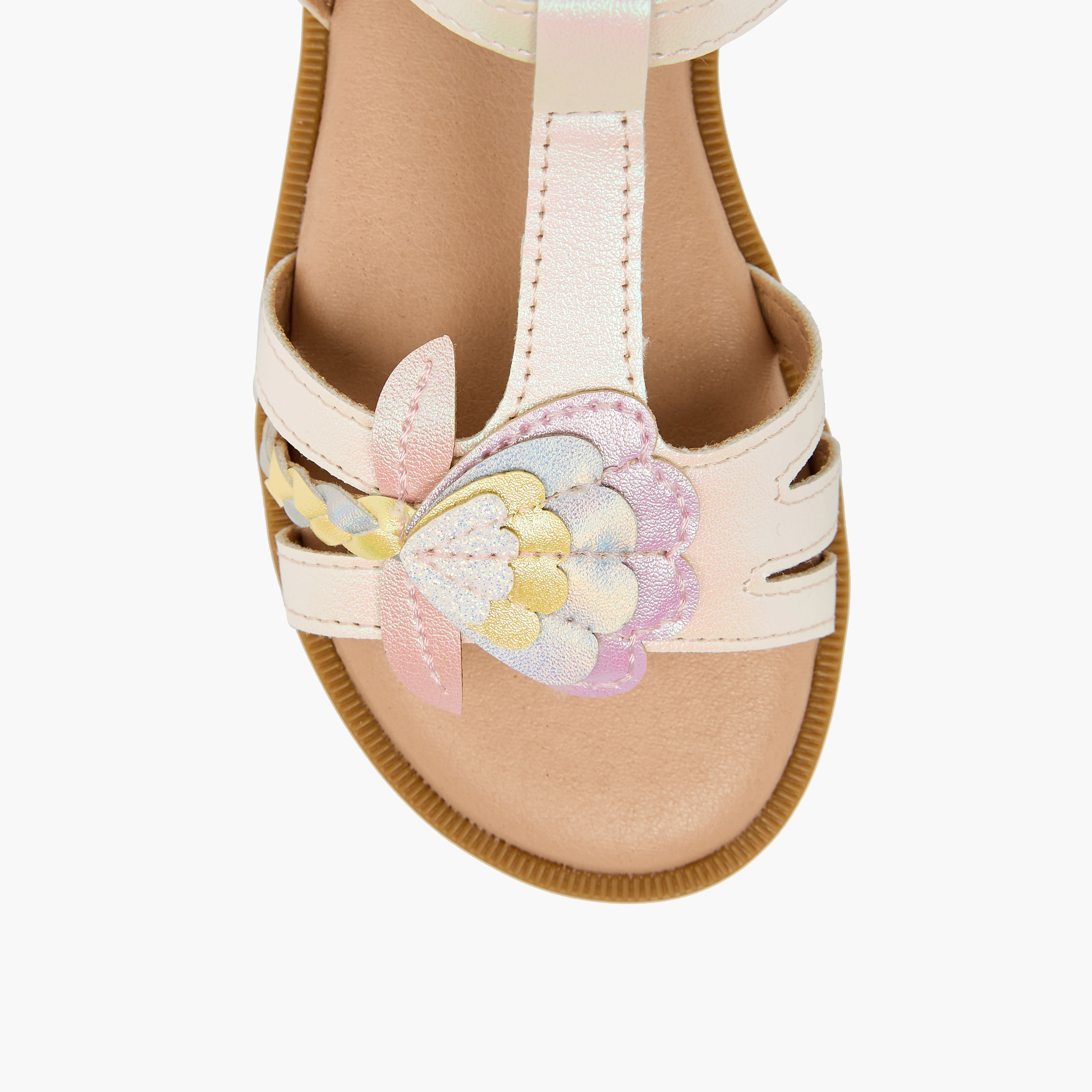 صندل بشريط إغلاق لاصق للبنات من جونيورز-girls-shoes-sandals-image-3