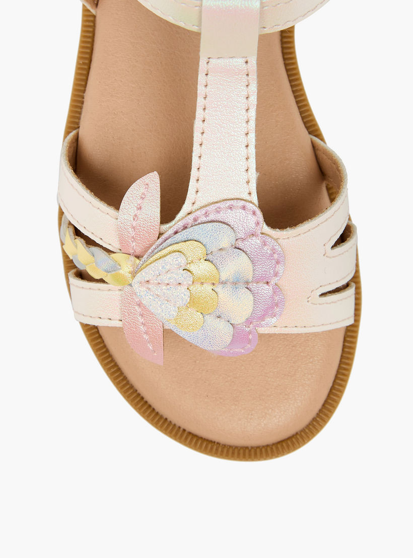 صندل بشريط إغلاق لاصق للبنات من جونيورز-girls-shoes-sandals-image-3