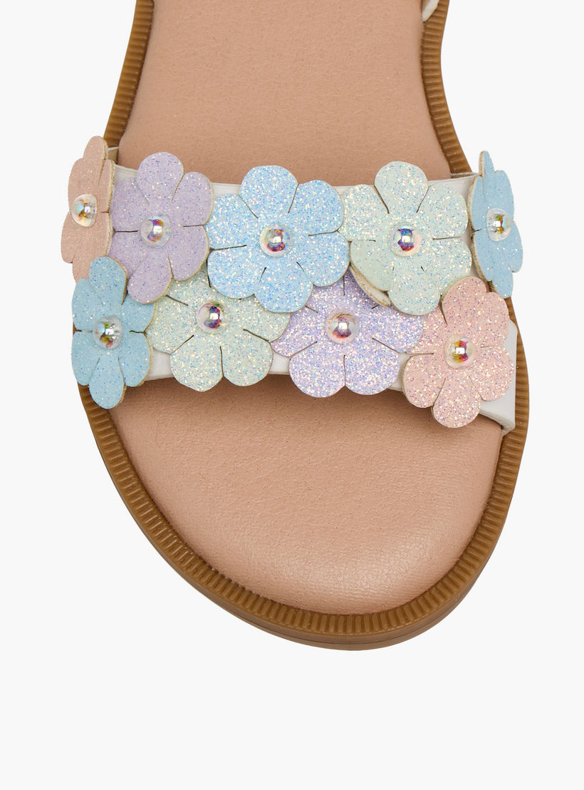 صندل بشريط إغلاق لاصق للبنات من فلورا بيلا-girls-shoes-sandals-image-4