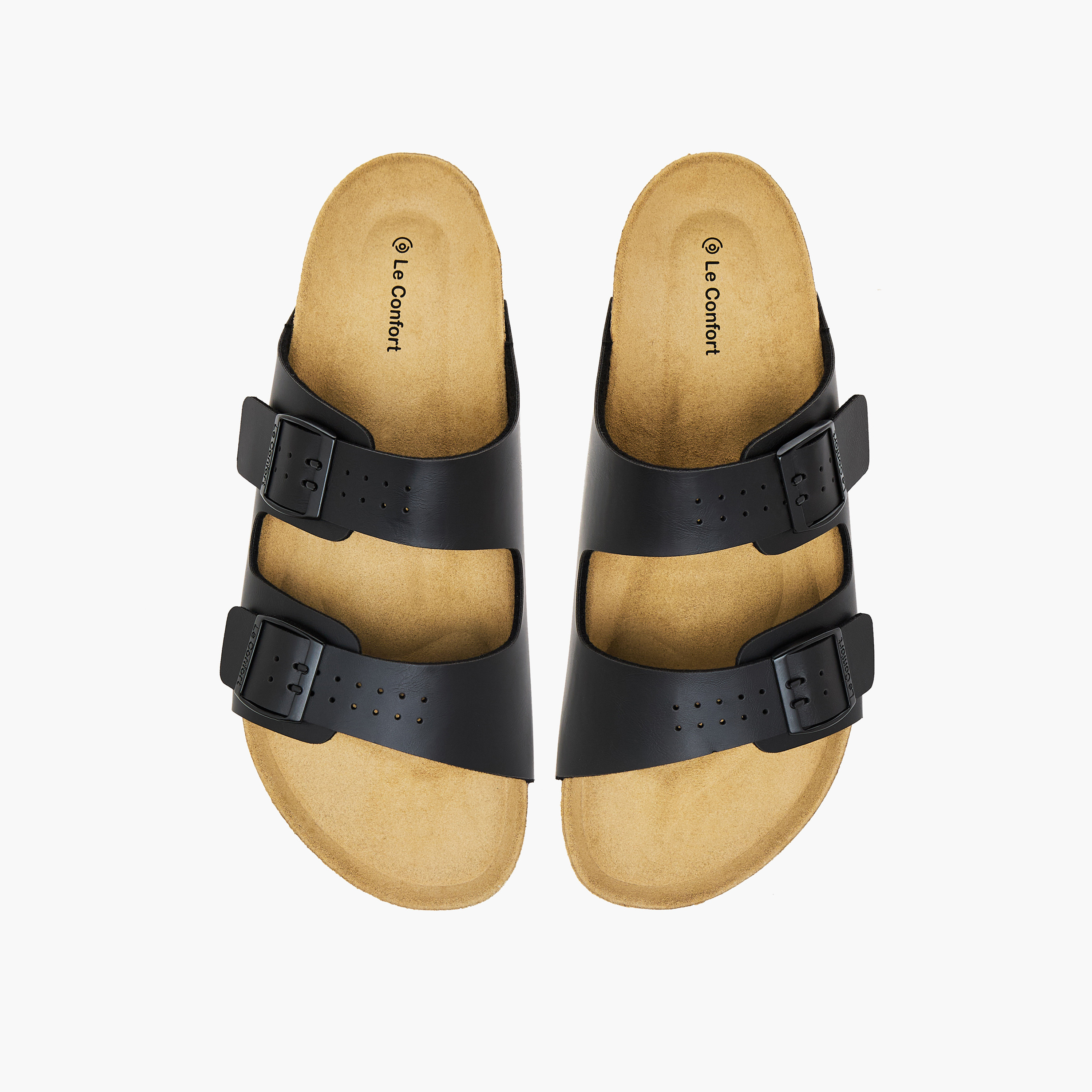 Le Confort Men Buckle Detail Comfort Sandals-men-shoes-sandals-image-1