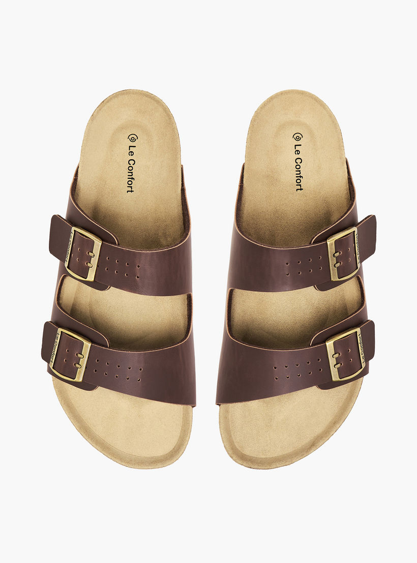 صندل مريح بتفاصيل إبزيم للرجال من لو كونفورت-men-shoes-sandals-image-1