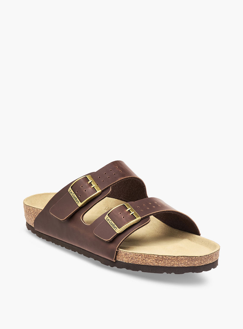 صندل مريح بتفاصيل إبزيم للرجال من لو كونفورت-men-shoes-sandals-image-3