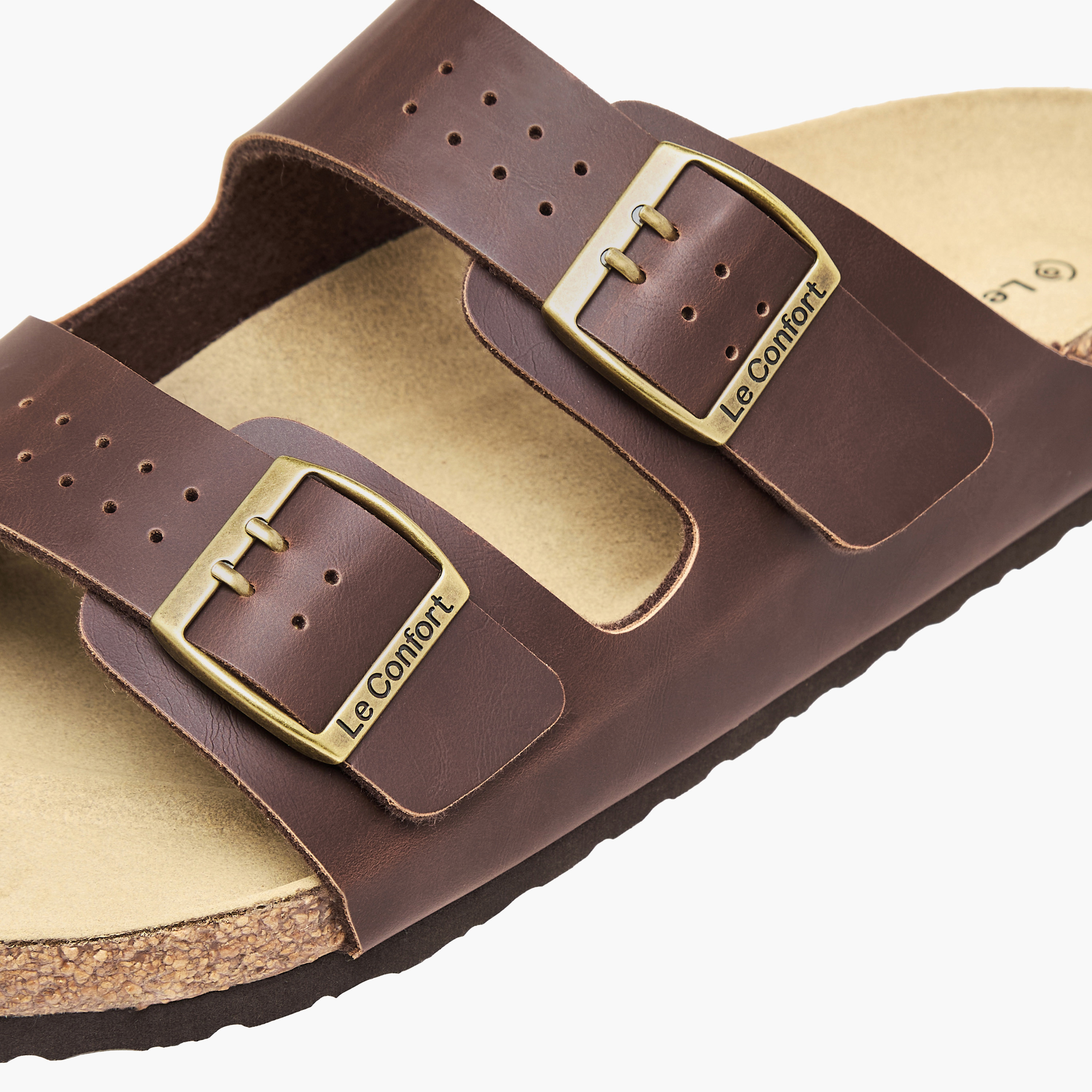 صندل مريح بتفاصيل إبزيم للرجال من لو كونفورت-men-shoes-sandals-image-5