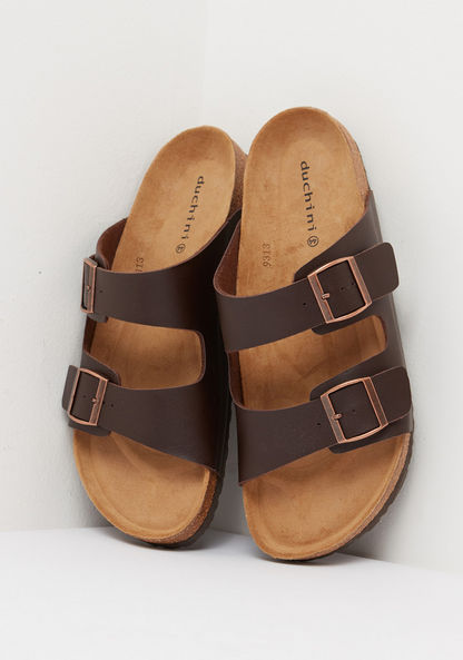 Duchini Strap Sandals with Buckle Accent