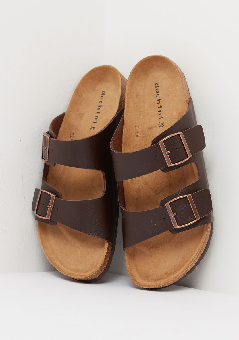 Duchini Strap Sandals with Buckle Accent-Men%27s Sandals-image-3