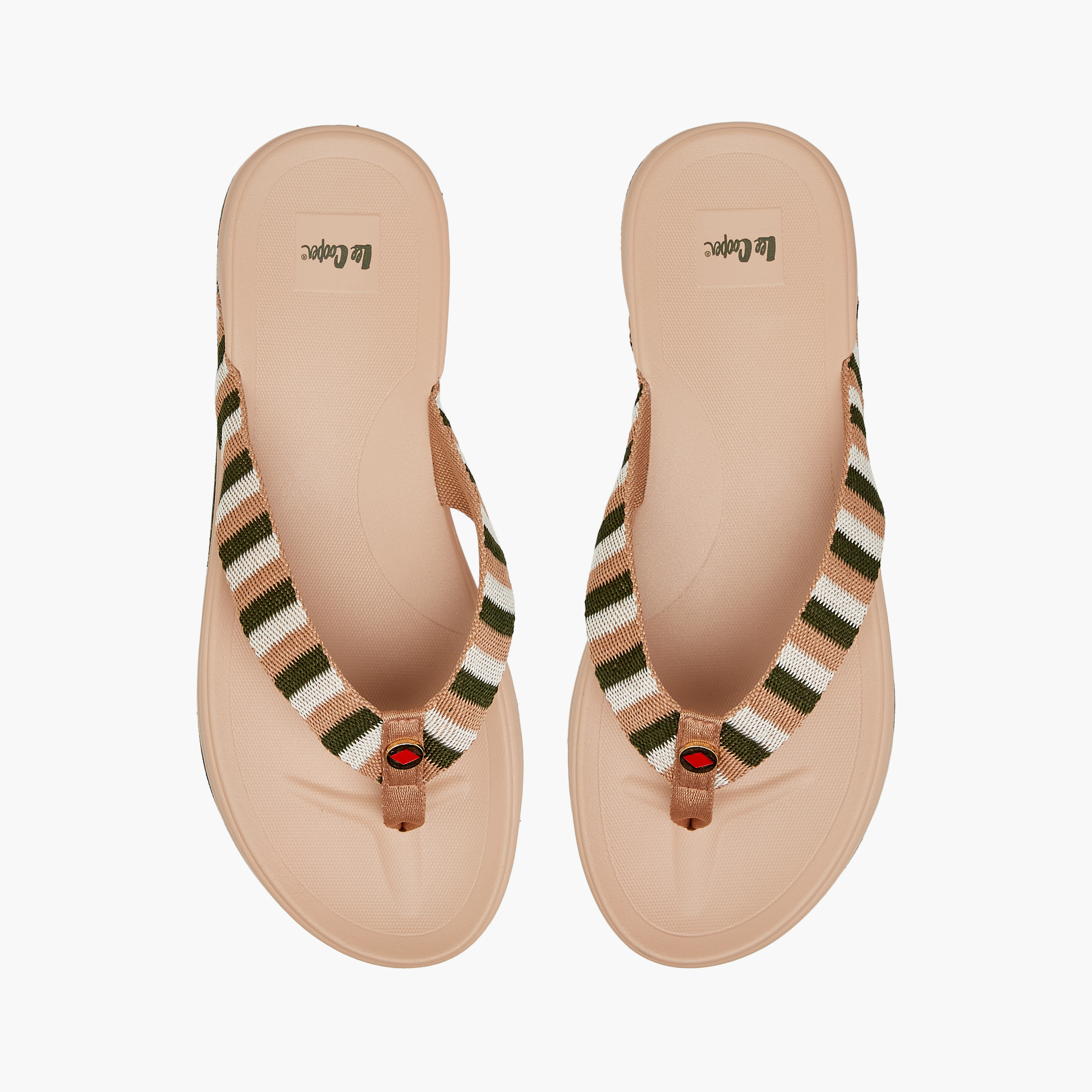Lee Cooper Women's Textured Thong Slippers-women-shoes-flipflopsandslides-image-1
