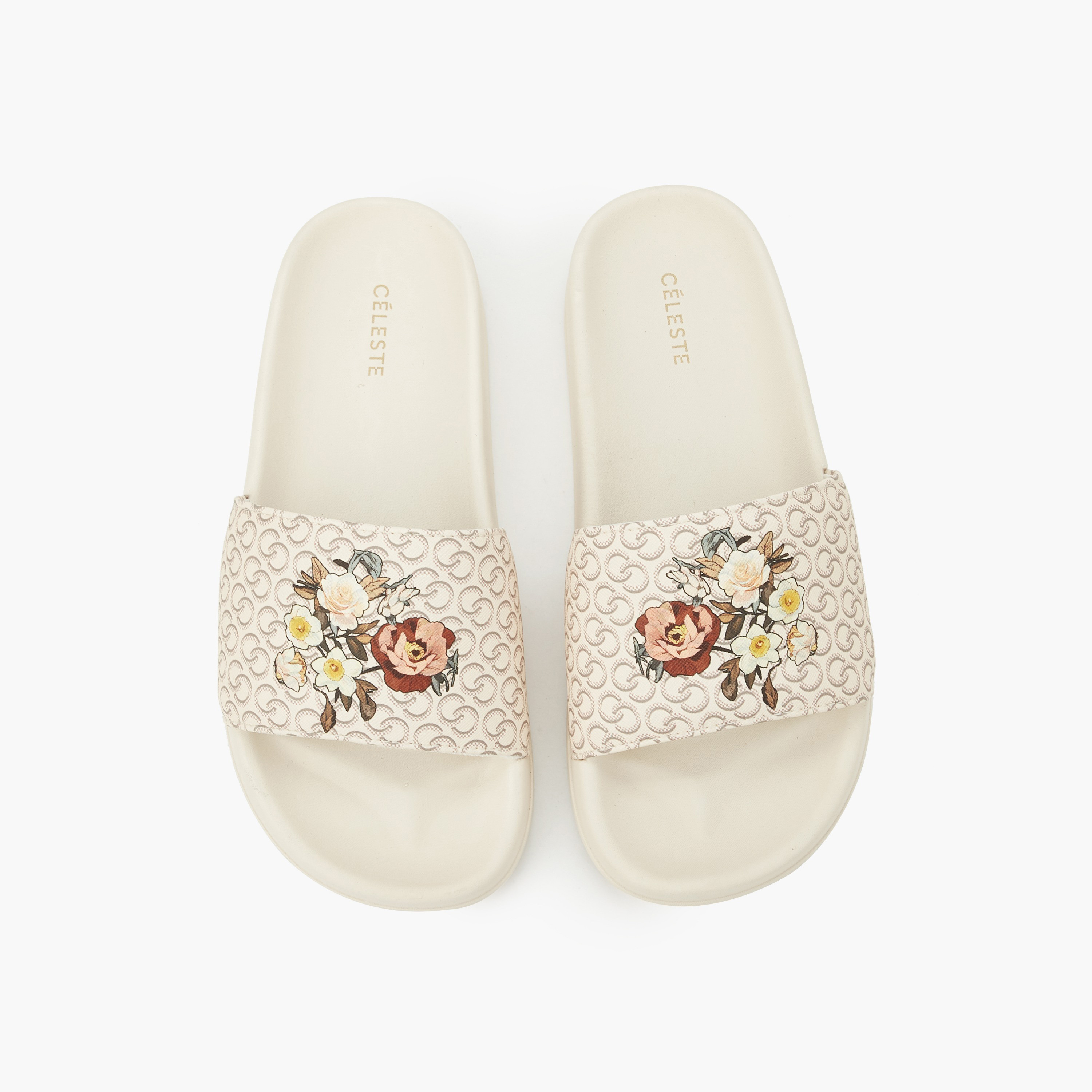 Celeste Women Floral Print Slides-women-shoes-flipflopsandslides-image-1