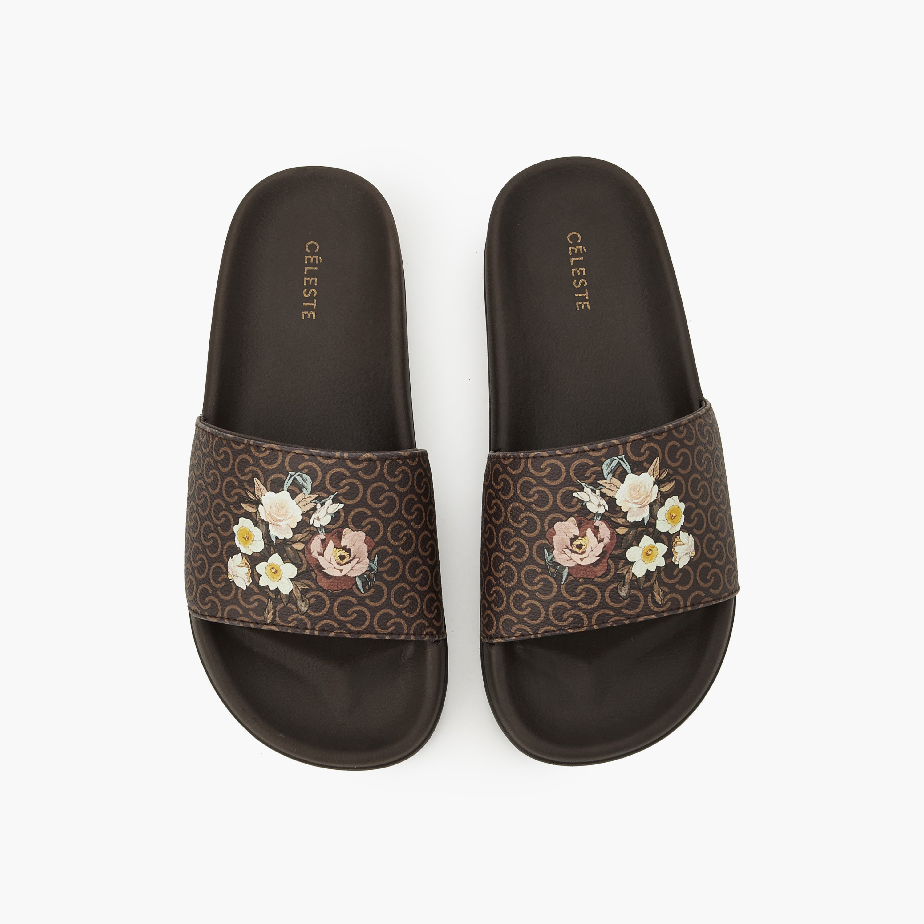 Celeste Women Floral Print Slides-women-shoes-flipflopsandslides-image-1
