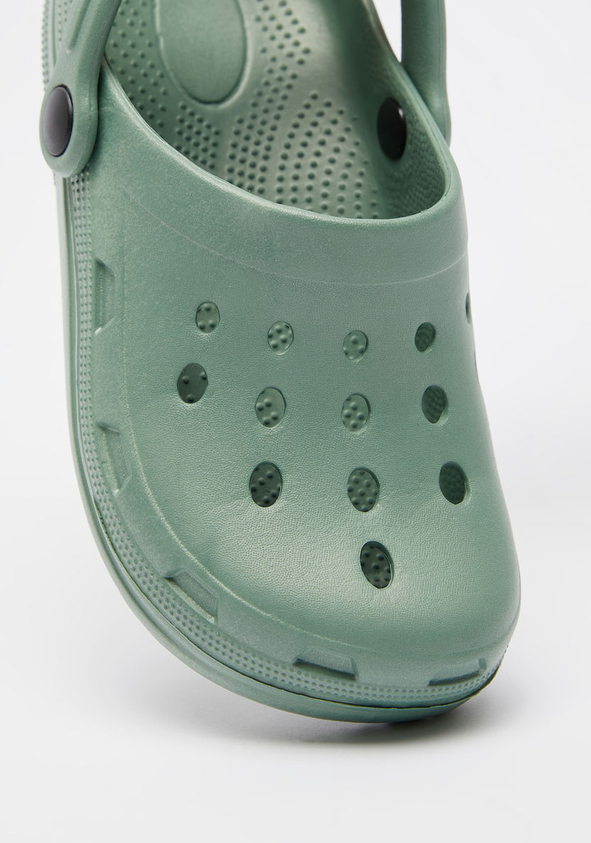 Solid Slip-On Clogs with Cutout Detail-Boy%27s Sandals-image-3