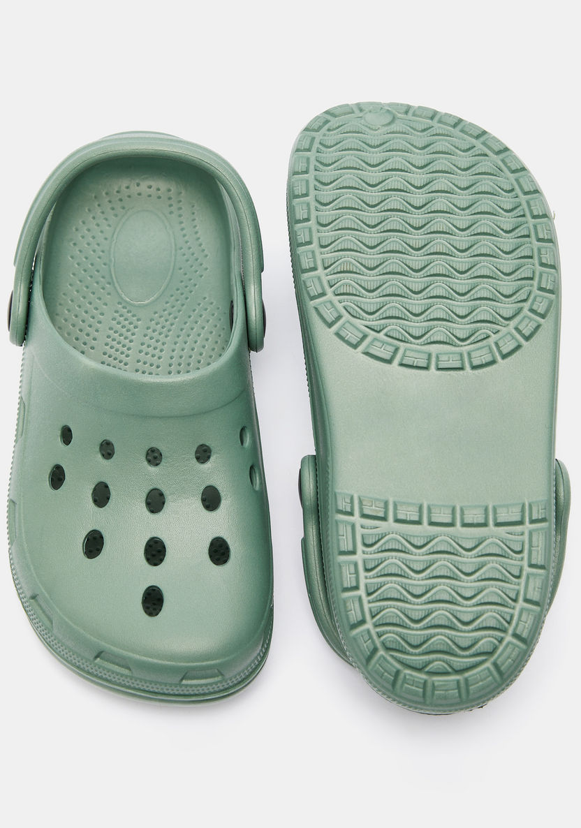 Solid Slip-On Clogs with Cutout Detail-Boy%27s Sandals-image-4