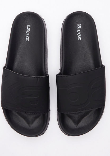 Kappa Men's Debossed Open Toe Slide Slippers-Men%27s Flip Flops & Beach Slippers-image-0