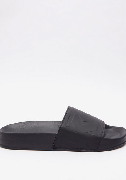 Kappa Men's Debossed Open Toe Slide Slippers-Men%27s Flip Flops & Beach Slippers-image-2