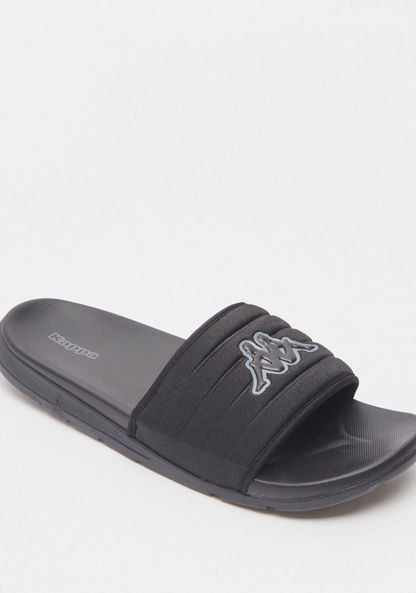 Kappa Men's Textured Open Toe Slide Slippers-Men%27s Flip Flops & Beach Slippers-image-2