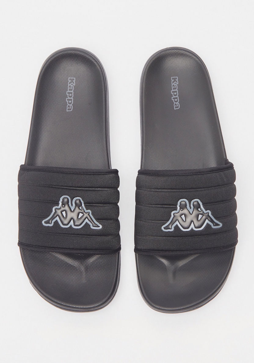 Kappa Men's Textured Open Toe Slide Slippers-Men%27s Flip Flops & Beach Slippers-image-0