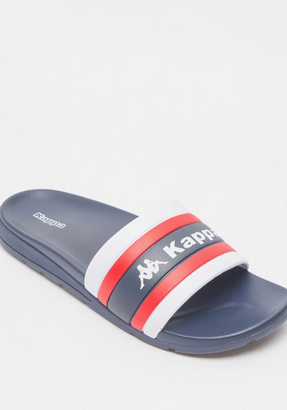 Kappa Men's Panelled Open Toe Slide Slippers-Men%27s Flip Flops & Beach Slippers-image-2