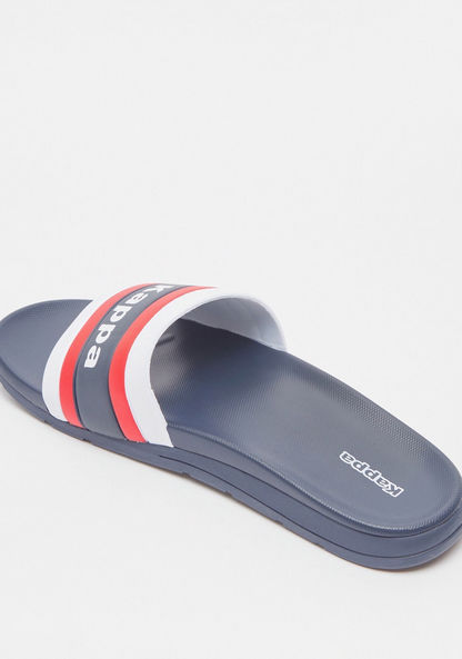 Kappa Men's Panelled Open Toe Slide Slippers-Men%27s Flip Flops & Beach Slippers-image-3
