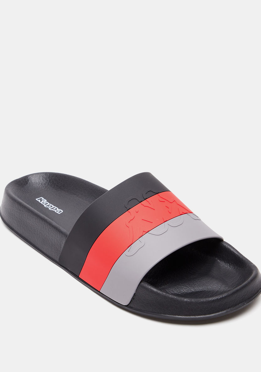 Kappa Men's Colourblock Slip-On Slide Slippers-Men%27s Flip Flops & Beach Slippers-image-1