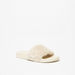Aqua Fur Textured Slip-On Slide Slippers-Women%27s Flip Flops & Beach Slippers-thumbnailMobile-1