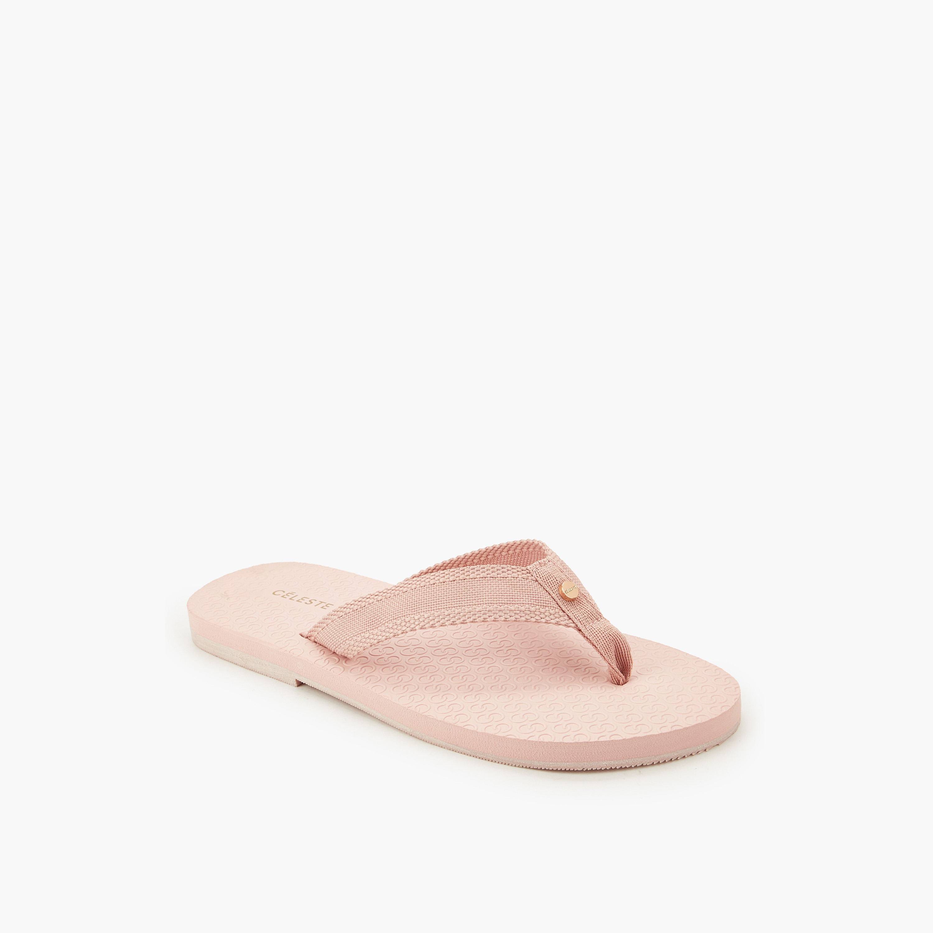 Celeste Women Monogram Textured Flip Flops-women-shoes-flipflopsandslides-image-2